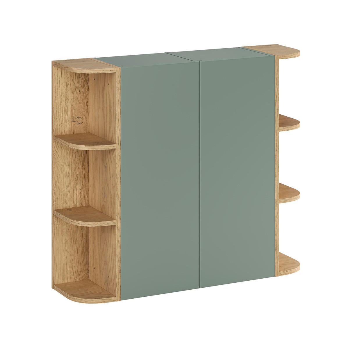 ZÁVĚSNÝ SLOUPEK Oria Zelená - zelená barva, kompozitní dřevo (45/160/26.6cm) - Petits-meubles