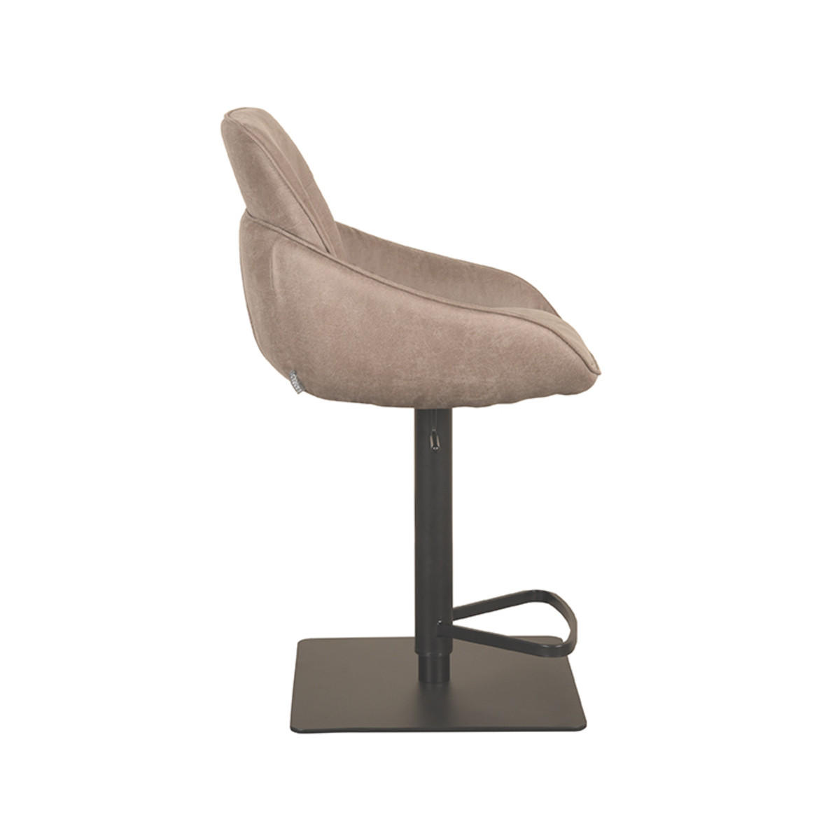BARHOCKER Beauty Taupe 58,5/52/88 cm 2er-Set - Taupe, Textil (52/88/58.5cm) - LABEL51
