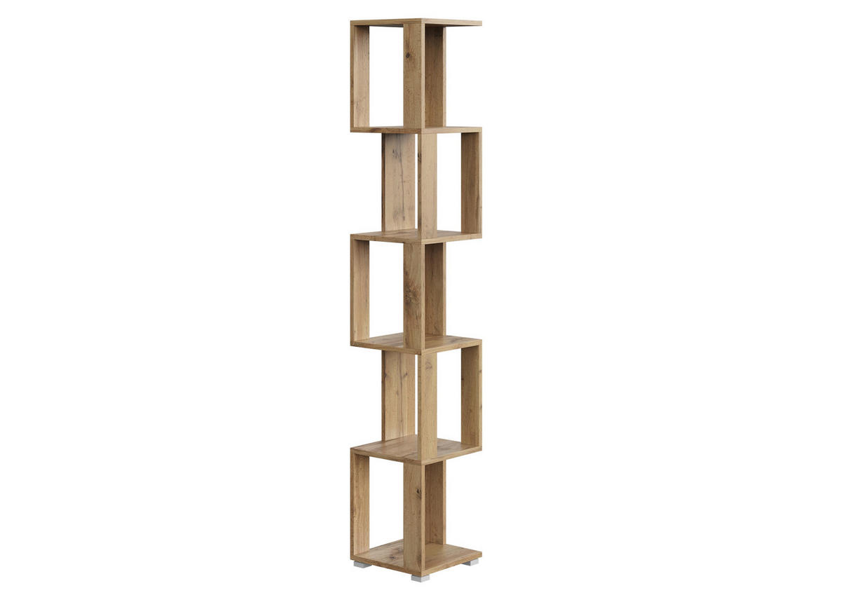 BÜCHERREGAL Wotan Eiche 29/168/29 - Eiche Wotan, Holzwerkstoff (29/168/29cm) - RAUMHIRSCH FURNITURE
