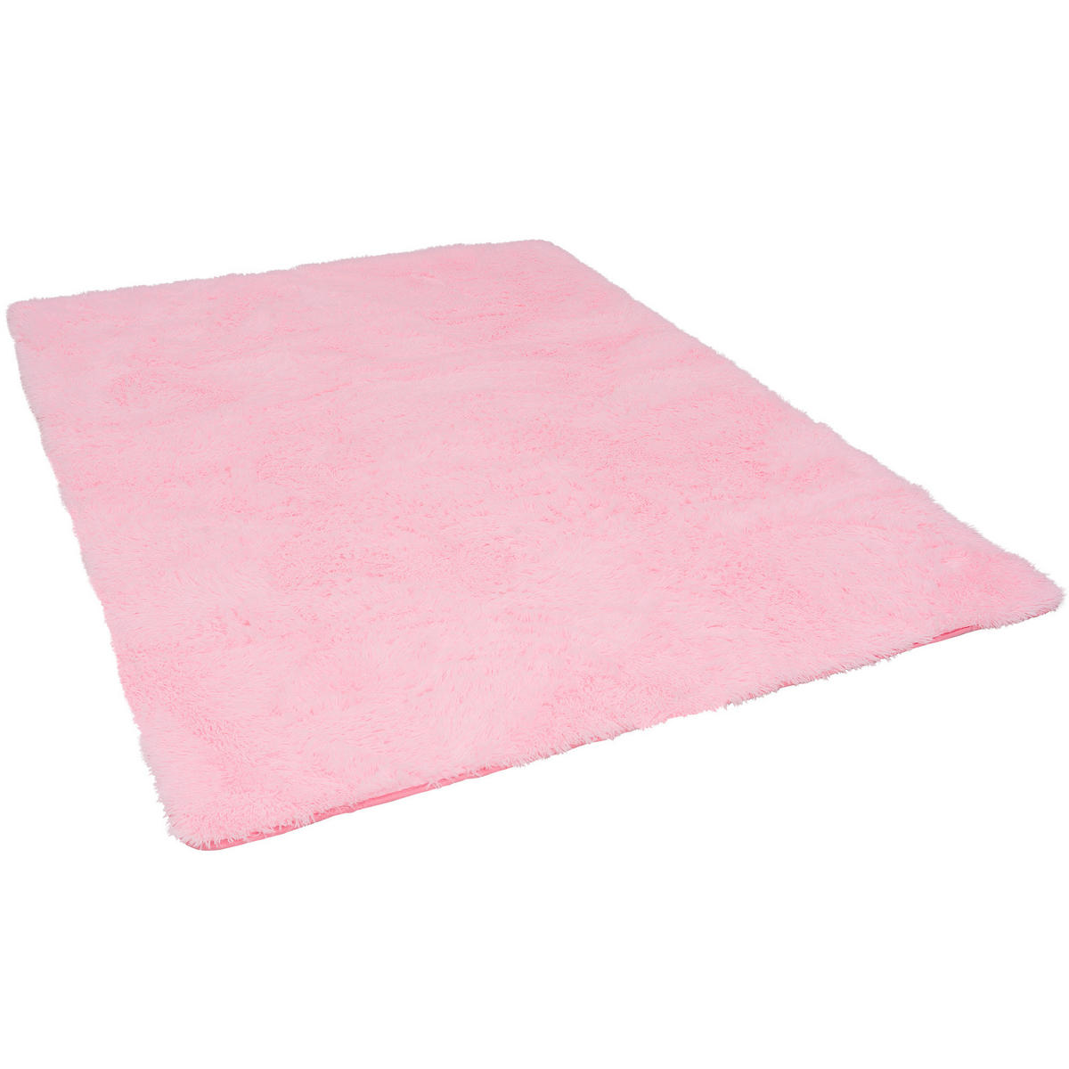 HOCHFLOR SHAGGY TEPPICH FLUFFY - Rosa, Textil (120/170cm) - Pergamon