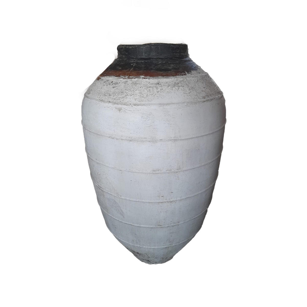 TOPF Jinsu Weiß 60/60/100cm - Weiß, Stein (100cm) - PTMD Collection