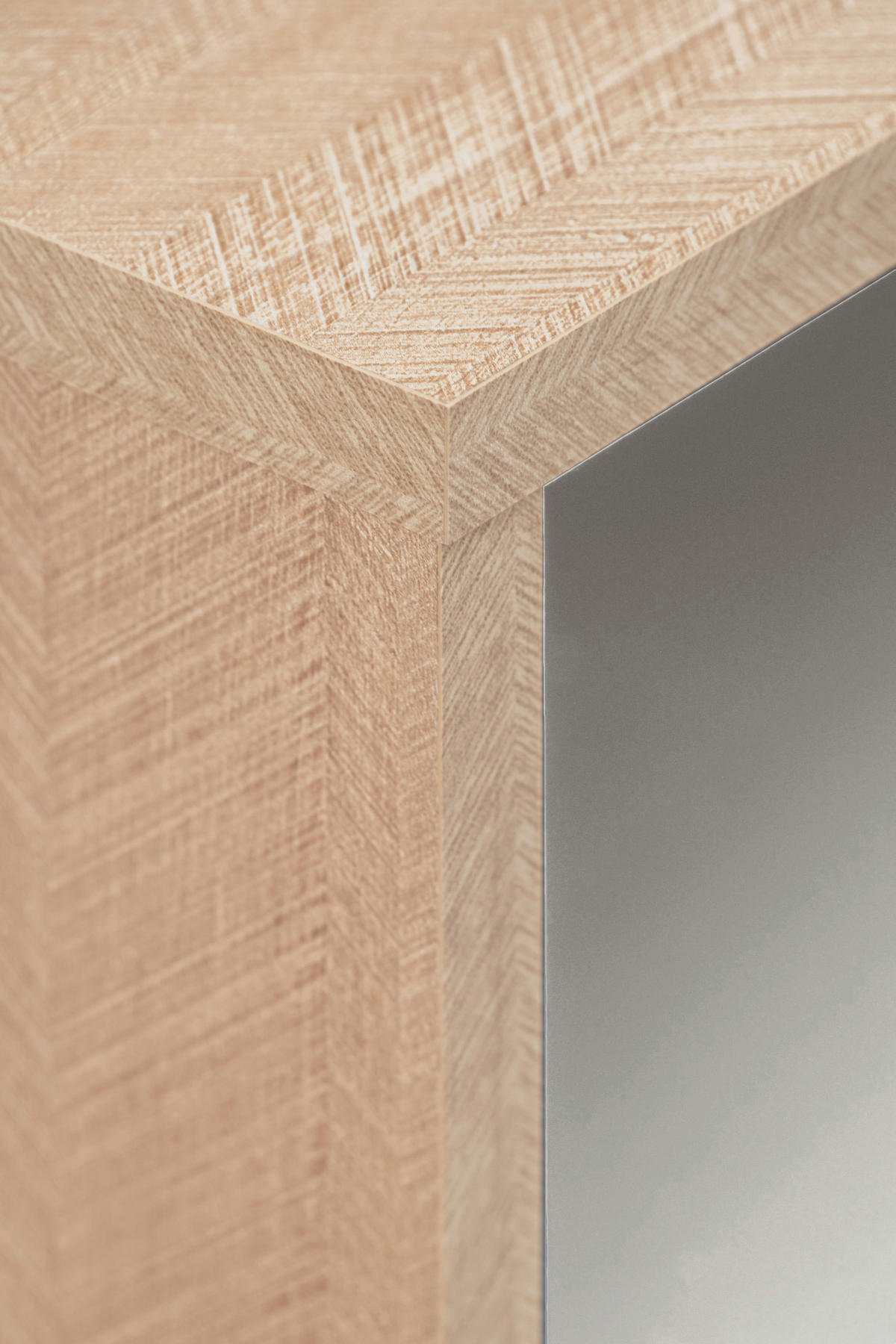 LOWBOARD FONDI, Weiß, Skandinavische Tanne - Hellbraun/Weiß, Glas/Holzwerkstoff (136/49/35cm) - Komodee