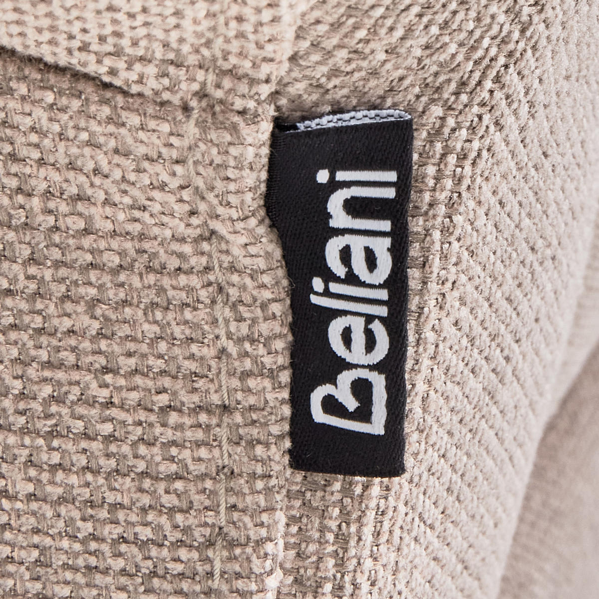 SESSEL Taupe Kiberg - Taupe/Braun, Textil (103/83/98cm) - Beliani