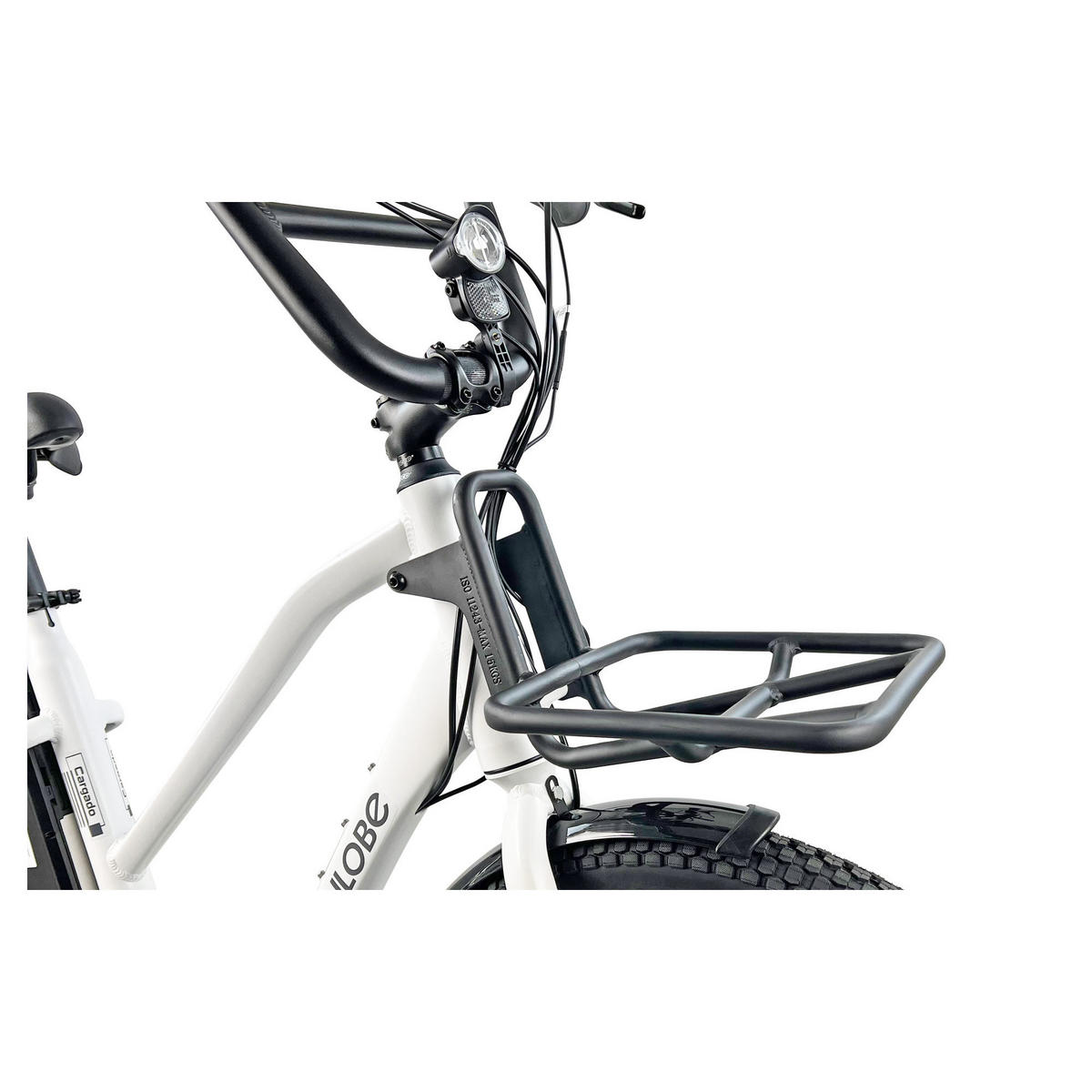 CARGO E-BIKE 24" CARGADO - Weiß, Metall (125cm) - LLOBE
