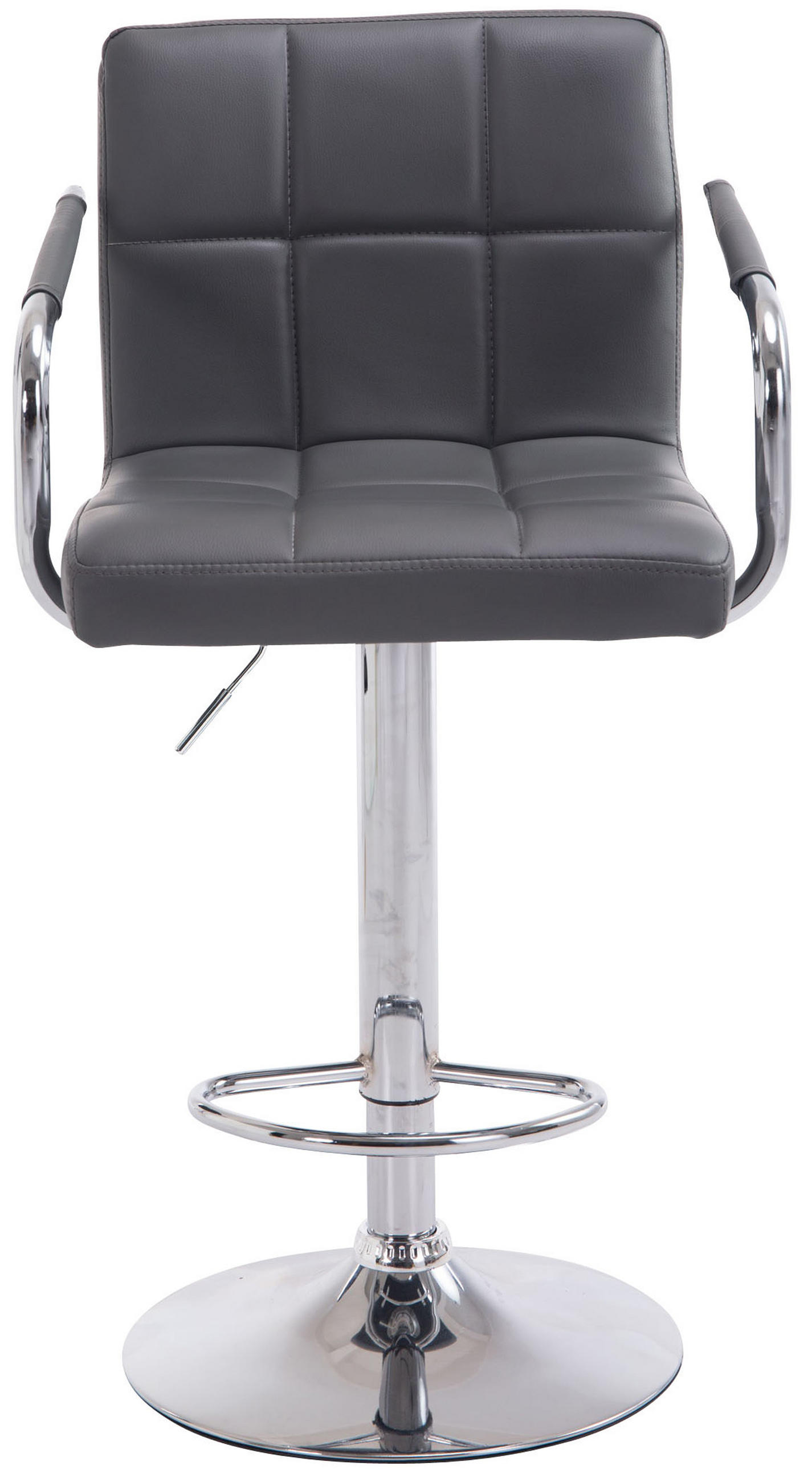 TPFLiving Barhocker Grau 54x112x46 cm