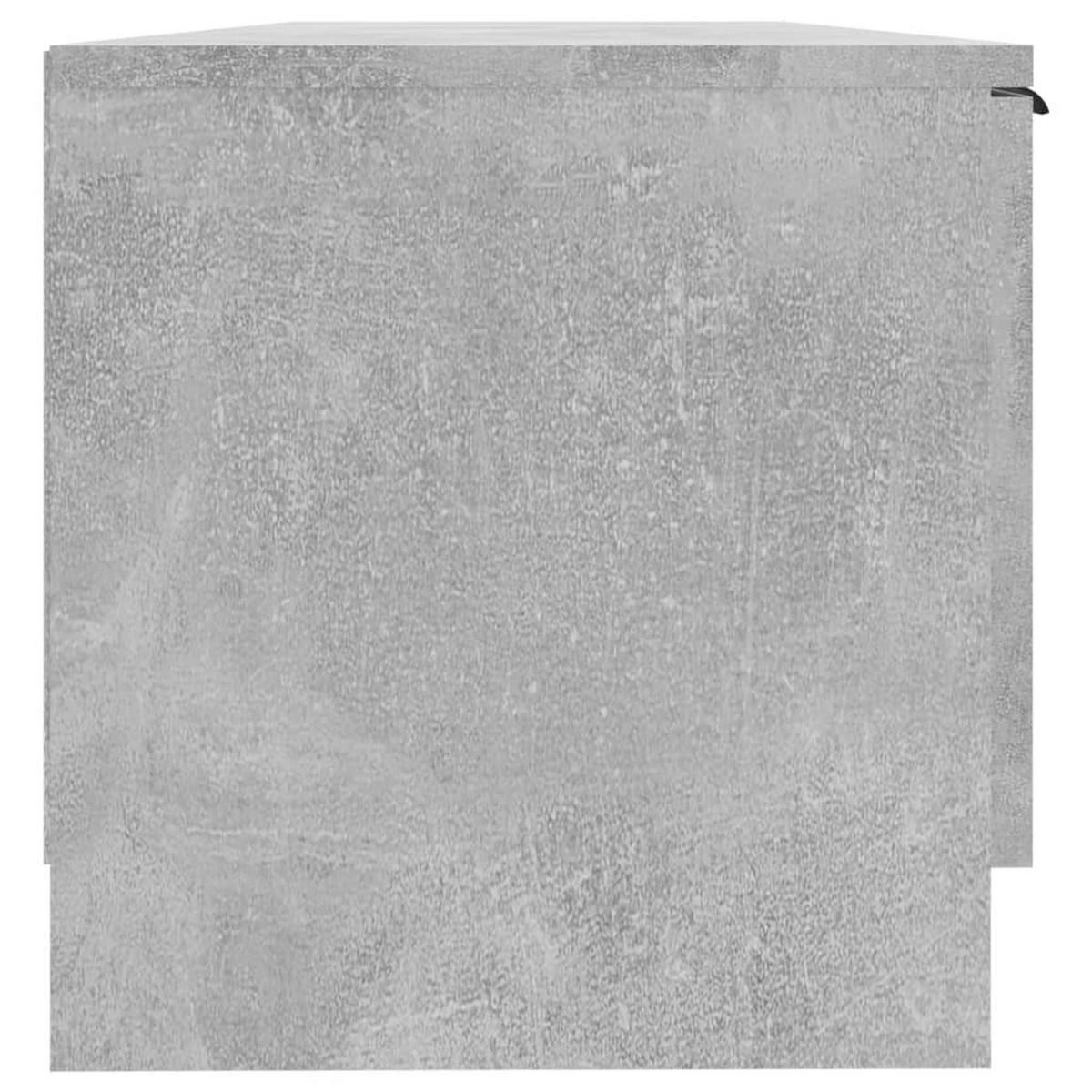 TV-SCHRANK Betongrau 102/35/36,5 Cm Holzwerkstoff - Grau, Holzwerkstoff (30/40/120cm) - vidaXL
