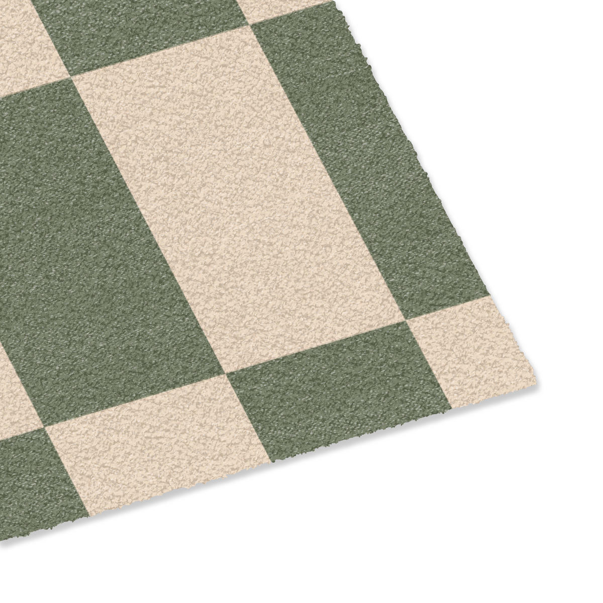 PREPRAŽNIK ZA VRATA Schackbräde med tryck - Grön - Beige - Block 60x40 cm - olivno zelena, umetna masa (60/0.4cm) - MuchoWow