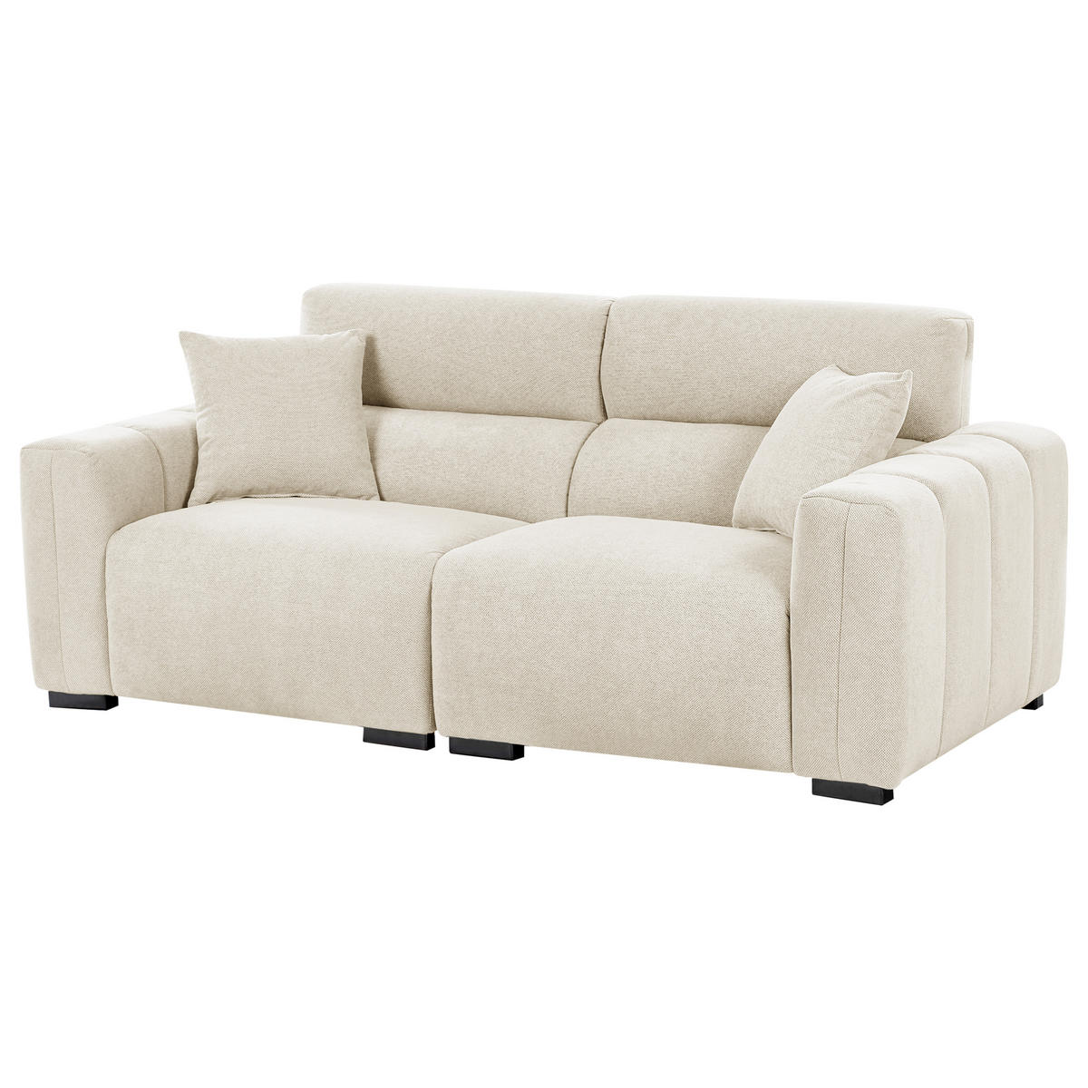 POHOVKA 3-místná Látka Světle béžová Fauskan - béžová, textil (203/84/96cm) - Beliani