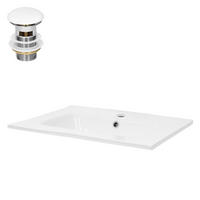 WASCHBECKEN - Weiß, Keramik (46/16.5/61cm) - ML-DESIGN