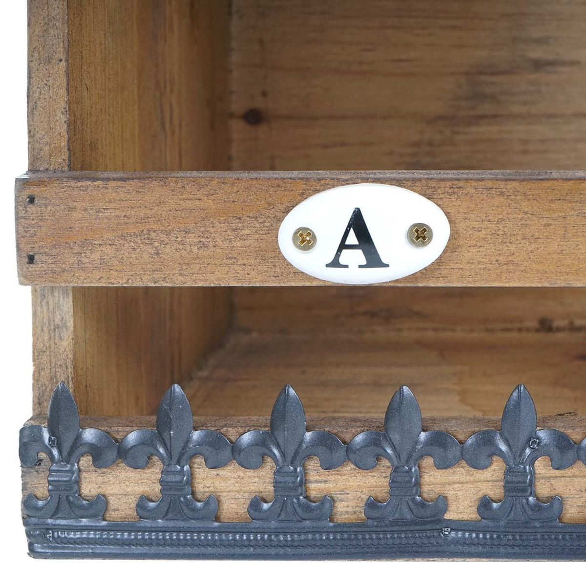 WANDREGAL Braun, Schwarz - Schwarz/Braun, Holz (18/71/16cm) - MCW