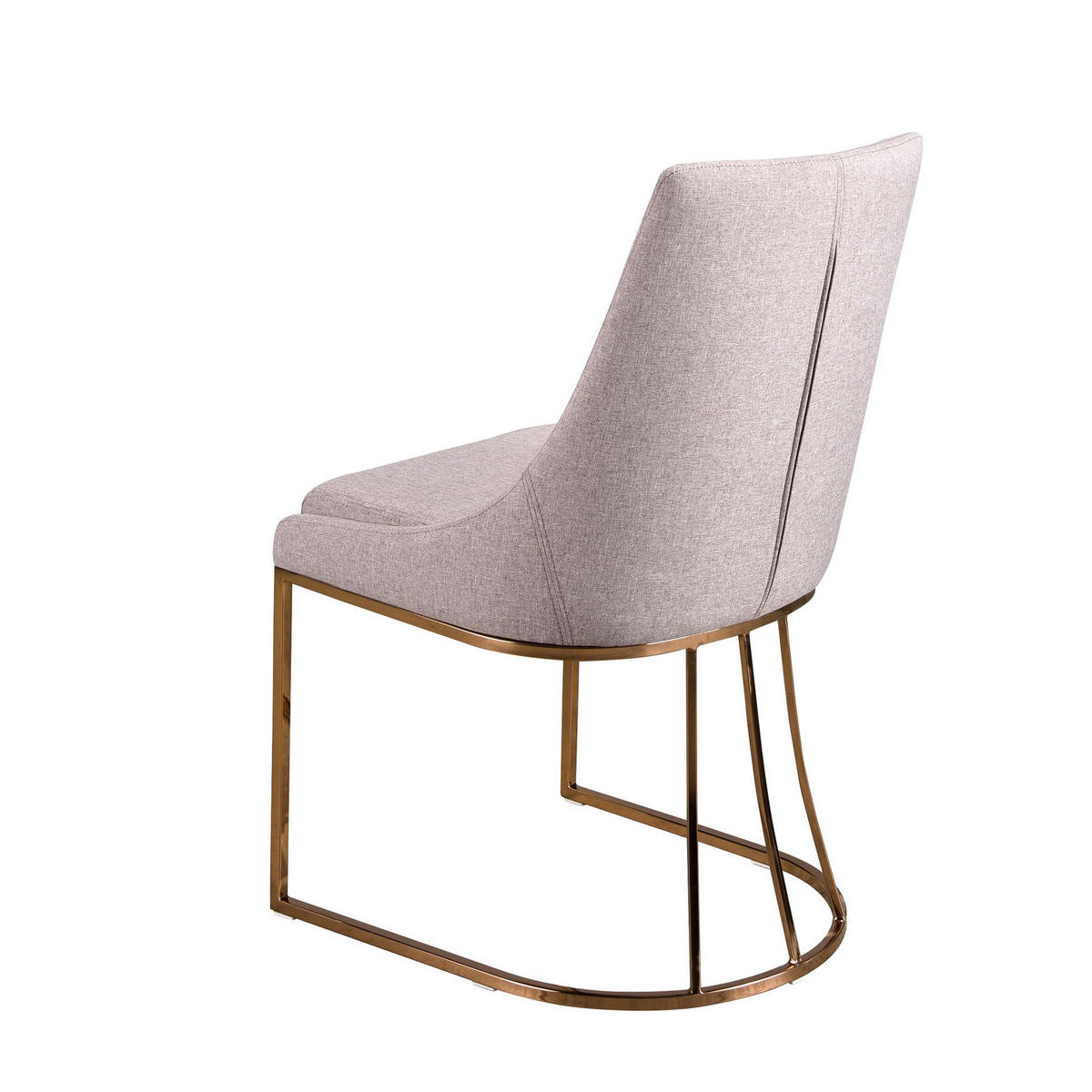 STUHL Stuhl aus grauem Stoff 50/59/86 cm - Grau, Textil/Metall (50/86/59cm) - ANGEL CERDA