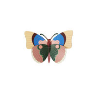 WANDDEKO Gedämpfte Flügel 9/21 cm - Multicolor, Wellpappe (9/21/33cm) - KUNSTLOFT