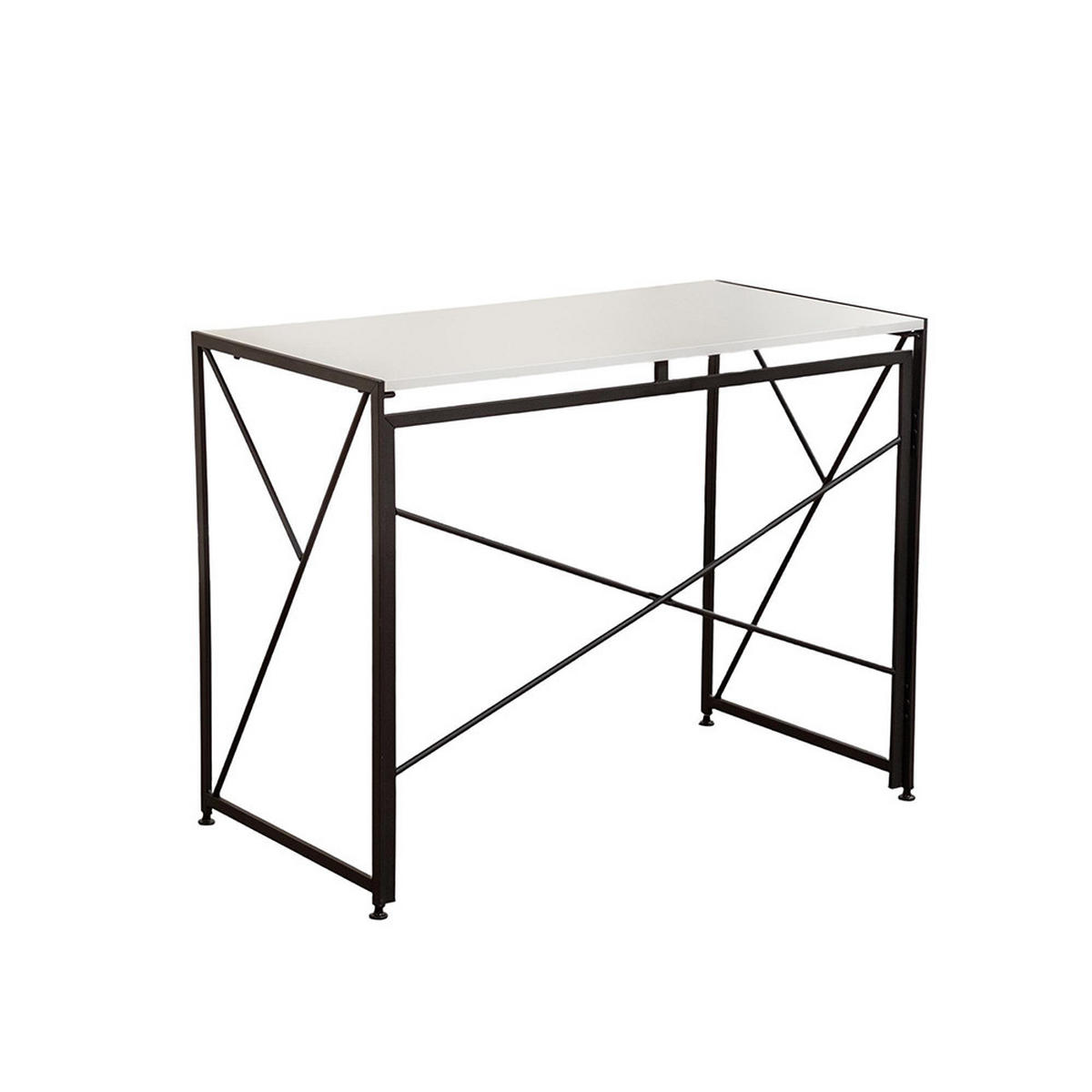 SCHREIBTISCH 99x50x75cm- Weiß - Weiß, Holz/Metall (99/50/75cm) - KOMHTOM