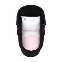 KINDERWAGEN Bettwäsche-Set Dream Big rosa 6-teilig, Decke 80 x 60 cm, Babywanne, 100% Baumwolle, Spannbettlaken - Rosa, Textil (60/1/80cm) - Kikka boo