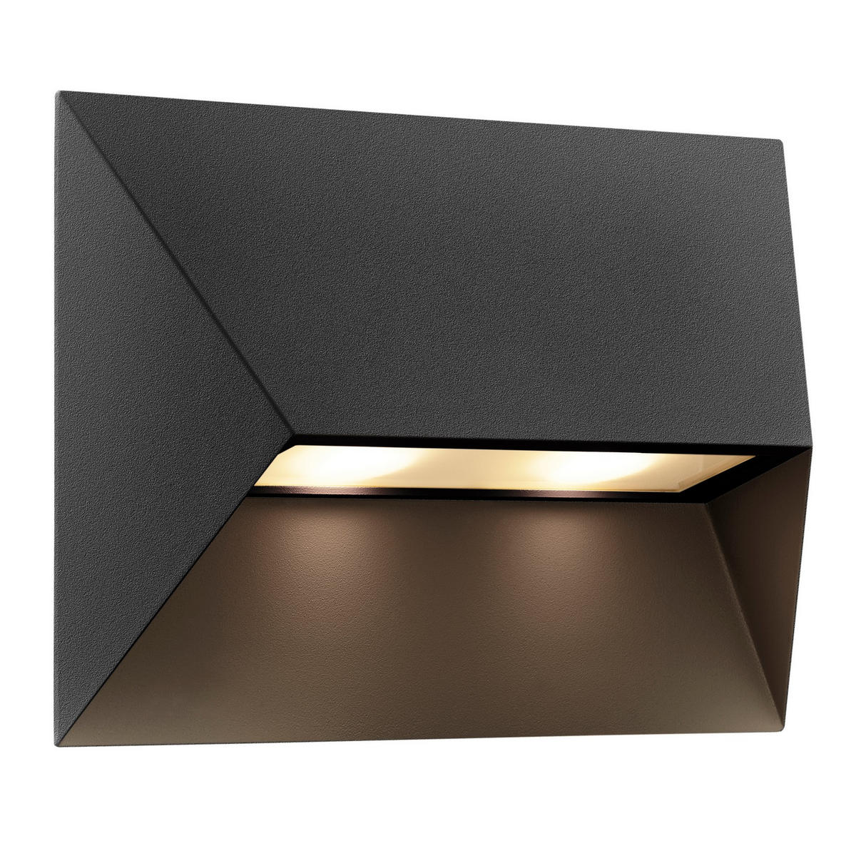 WANDLEUCHTE Pontio - Schwarz - 27/19 cm - Schwarz, Kunststoff (27/19/19cm) - Nordlux