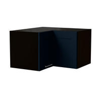 ECKHÄNGESCHRANK Oslo W12/60/36 Schwarz / Indigo Matt 60 / 60 / 36cm - Schwarz/Dunkelblau, Holz/Holzwerkstoff (60/36/60cm) - Feldmann-Wohnen