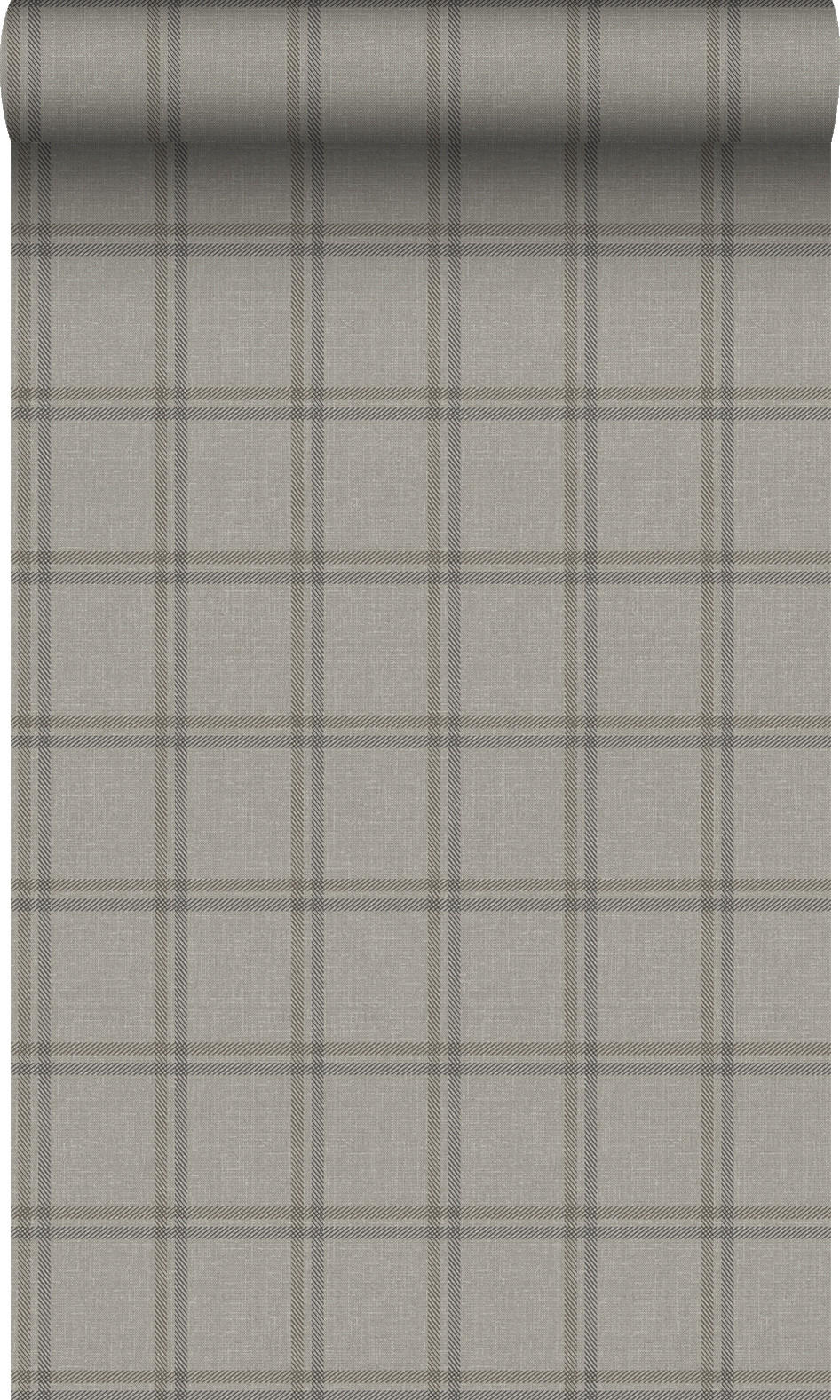TAPETE Karomuster 53 cm x 10.05 m - Braun, Papier (53/1000cm) - Origin Wallcoverings