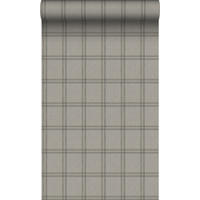 TAPETE Karomuster 53 cm x 10.05 m - Braun, Papier (53/1000cm) - Origin Wallcoverings