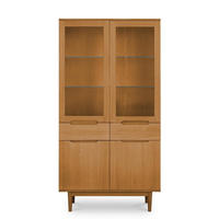 VITRINE mit LED Beleuchtung Wildeiche - Honigeiche/Eichefarben, Holz/Holzwerkstoff (45/190/100cm) - Furnhouse