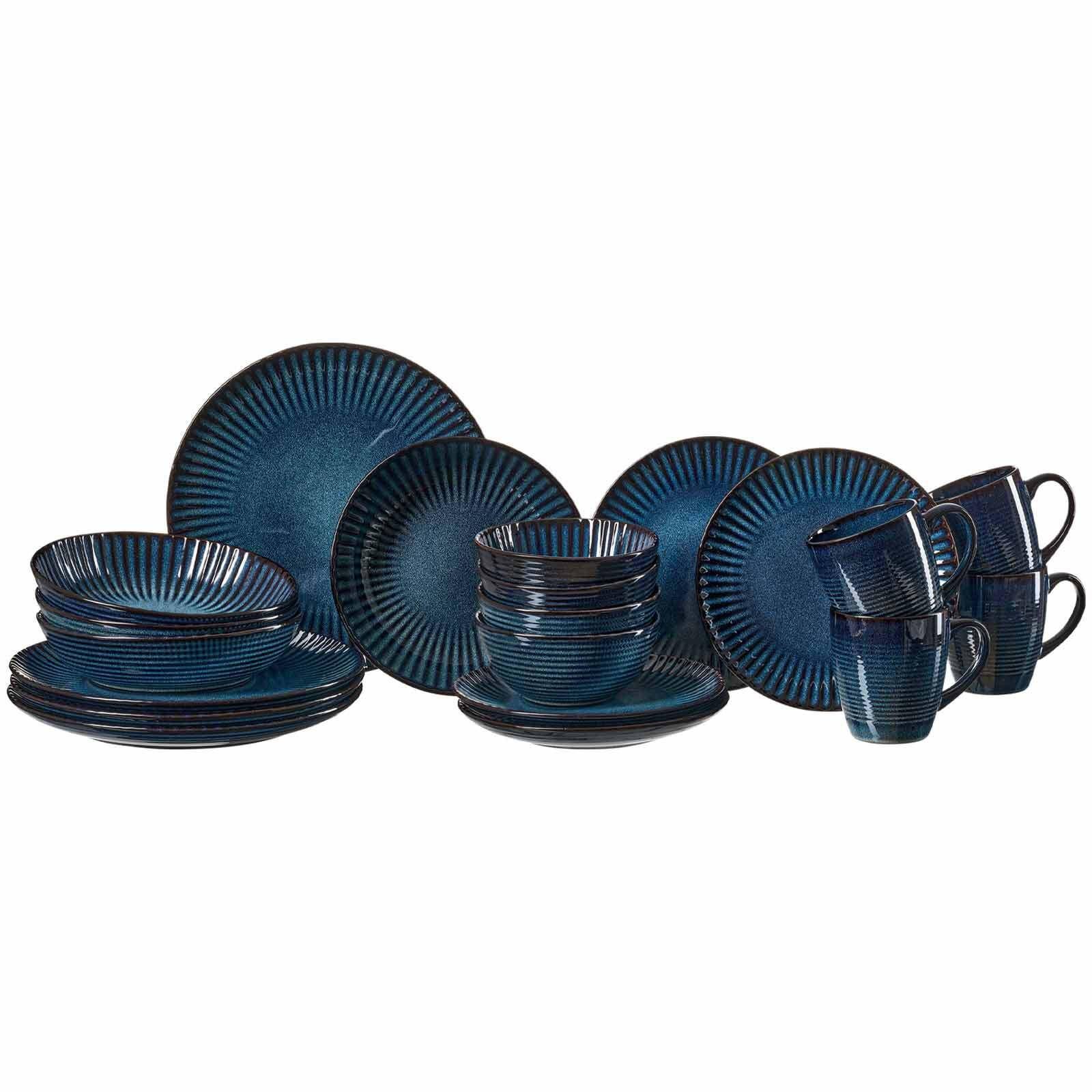KOMBI-SET Milla blau 20er Set - Blau, Keramik (1/1/1cm) - Ritzenhoff Breker