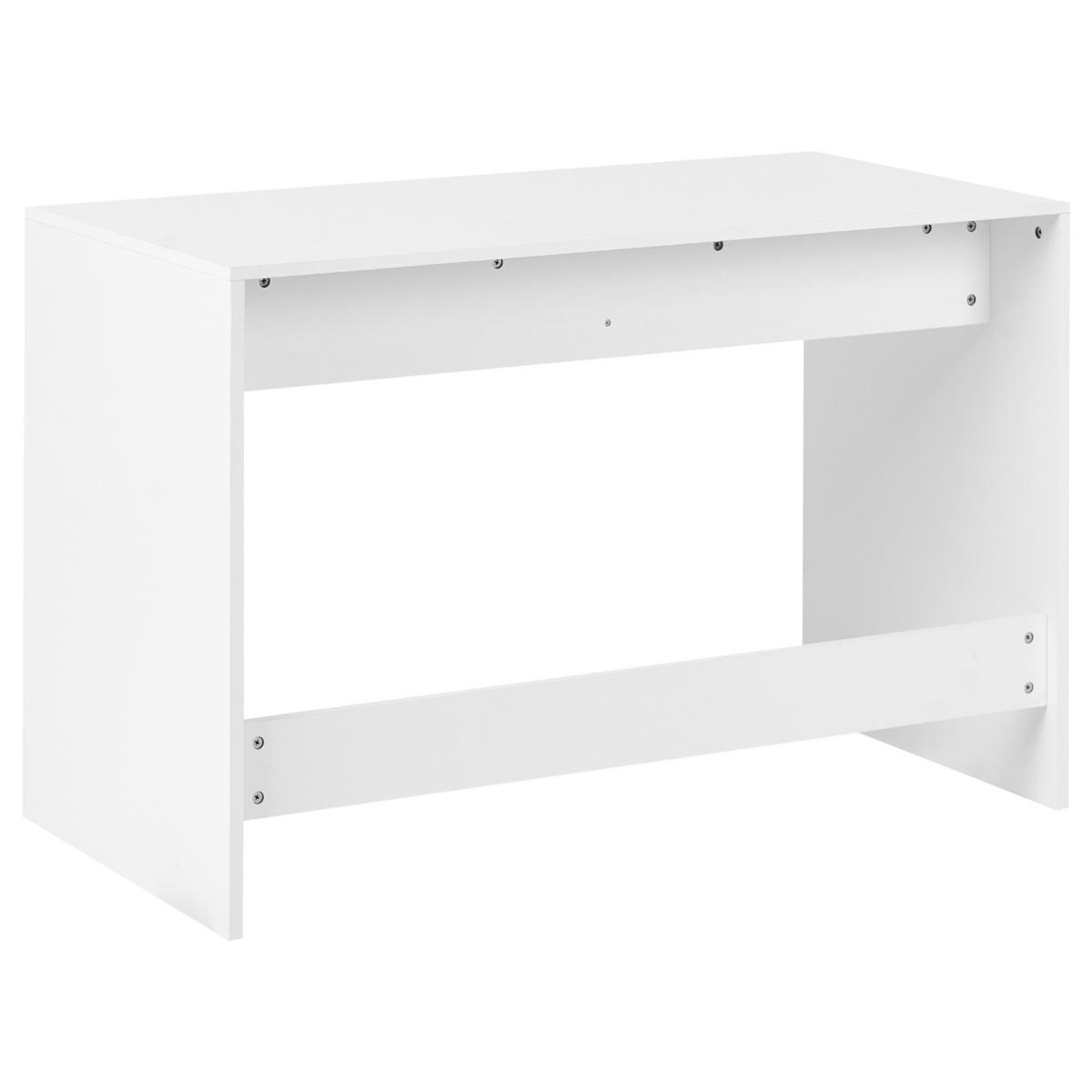 PSACÍ STŮL Bílý 120/60 cm Lutetia - bílá, kompozitní dřevo (60/120/78cm) - Beliani