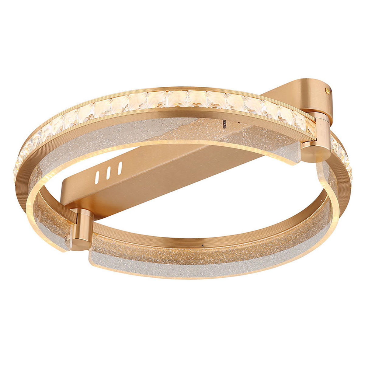 LED DECKENLEUCHTE Metall Gold - Goldfarben, Metall (40/40/10cm) - Globo Lighting