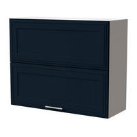 KLAPPHÄNGESCHRANK Salo W8B/90-AV Weiß / Indigo Matt 90 / 32,5 / 72cm - Weiß/Dunkelblau, Holz/Holzwerkstoff (90/72/32.5cm) - Feldmann-Wohnen