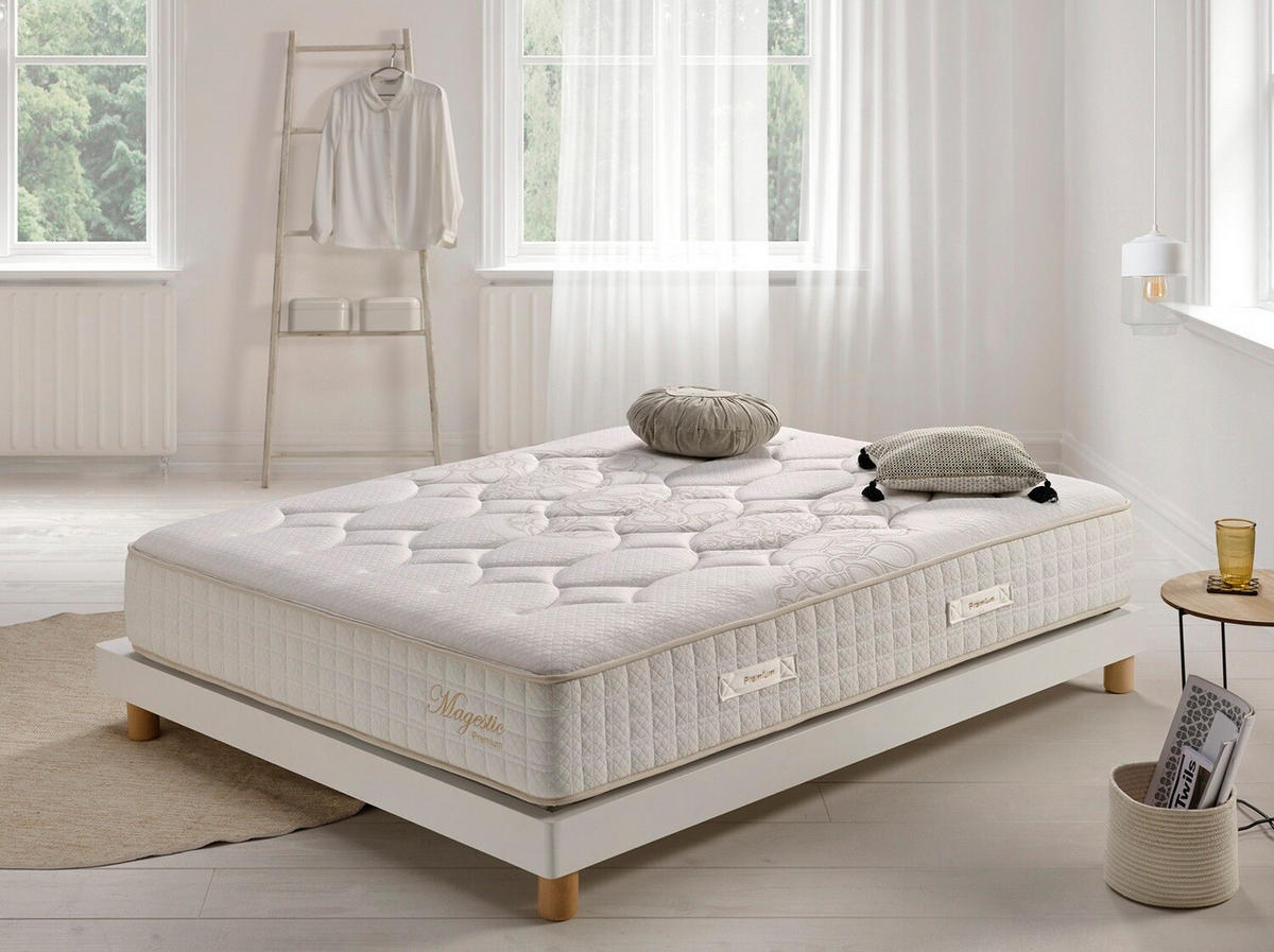 MATRATZE 90x190 Magestic - Weiß, Textil (90/190cm) - Simpur
