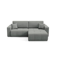 ECKSOFA Augusto - Grau, Holzwerkstoff/Textil (244/149cm) - Fun Möbel