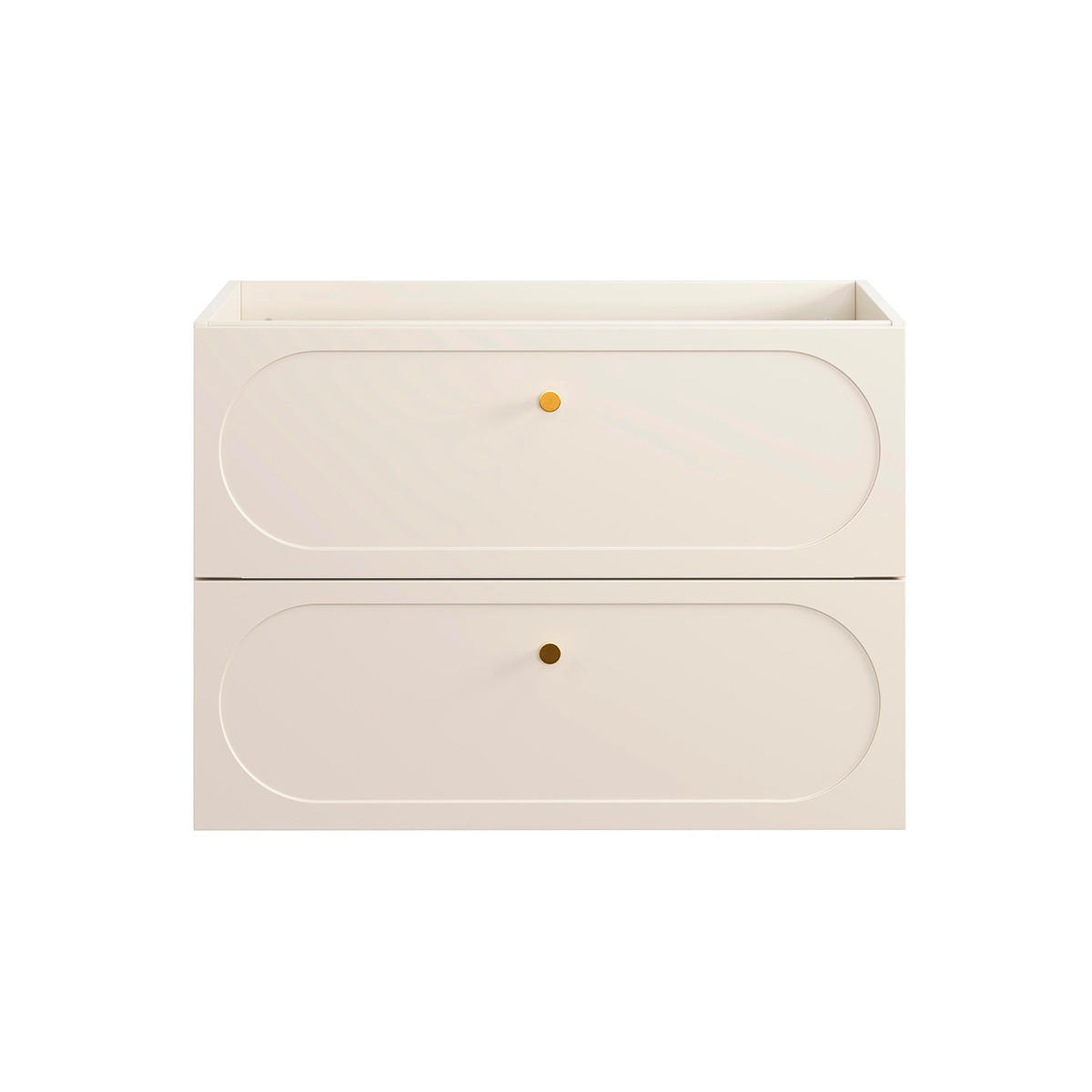 WASCHTISCHUNTERSCHRANK 80.2cm Sanae Sandbeige - Beige, Holzwerkstoff (80.2/57/46cm) - Petits-meubles