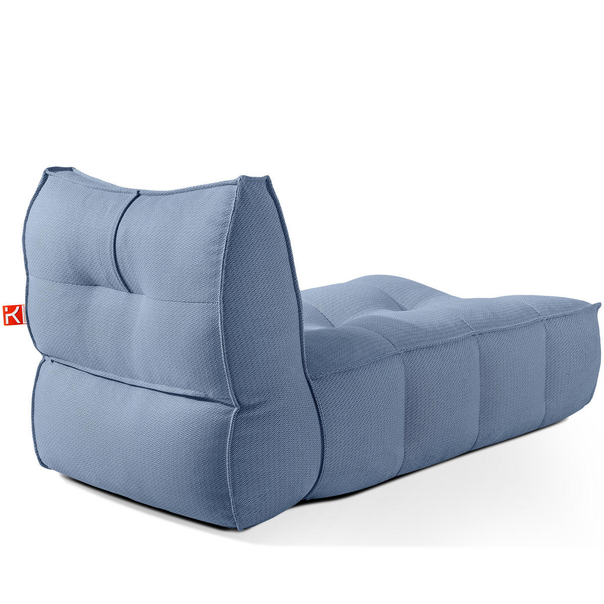 GARTENLIEGE LOVIA Sonnenliege 2-er Set, Marineblau/Weiß - Dunkelblau, Textil (90/82/174cm) - KONSIMO®