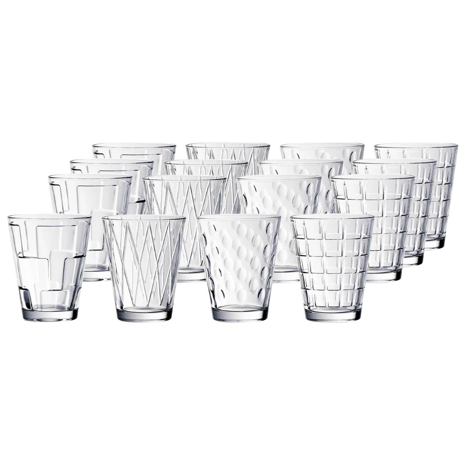 WASSERGLÄSER Dressed Up transparent 310 ml 16er Set - Transparent, Glas (0.31L) - Villeroy & Boch
