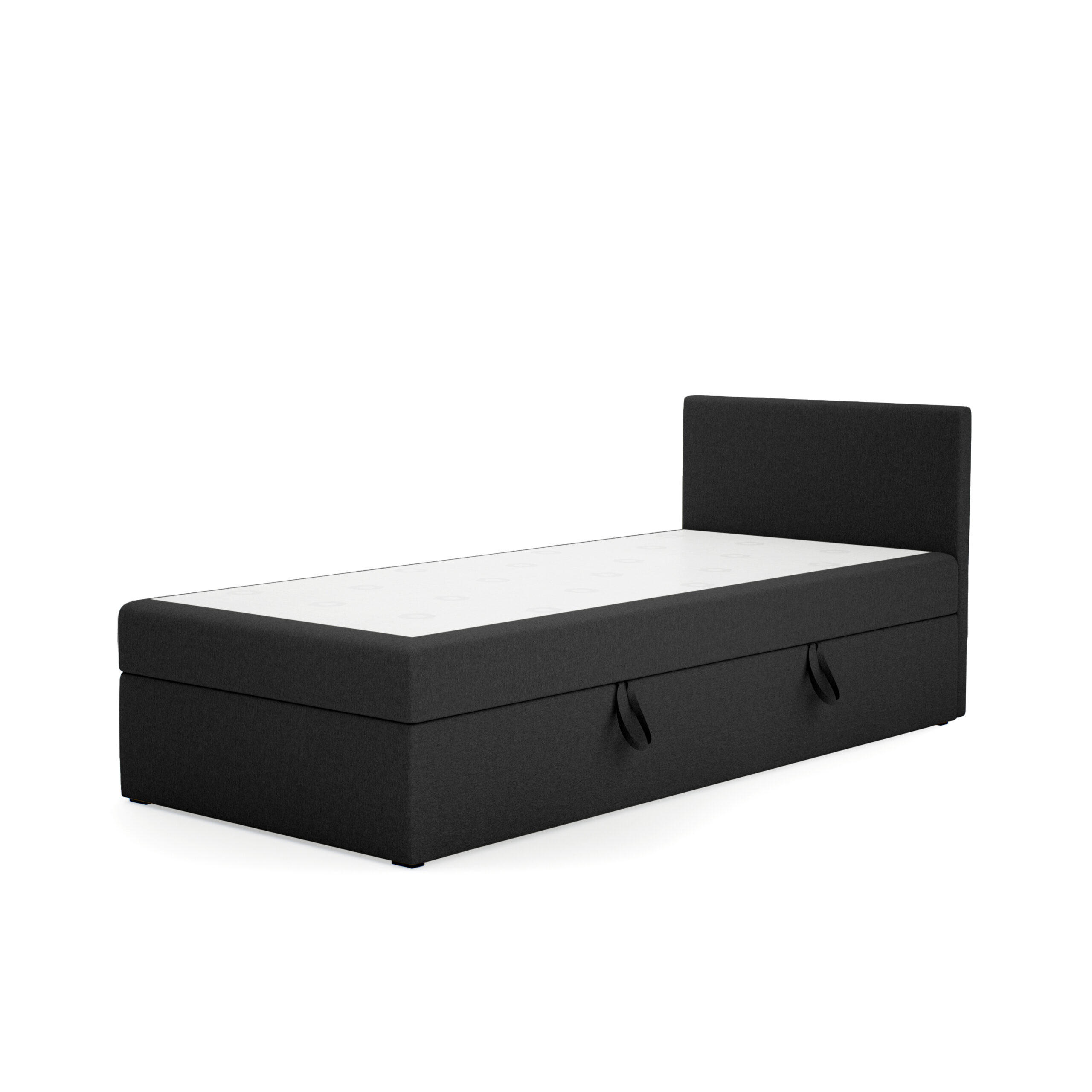 Fedve Boxbett Schwarz 90x200 cm