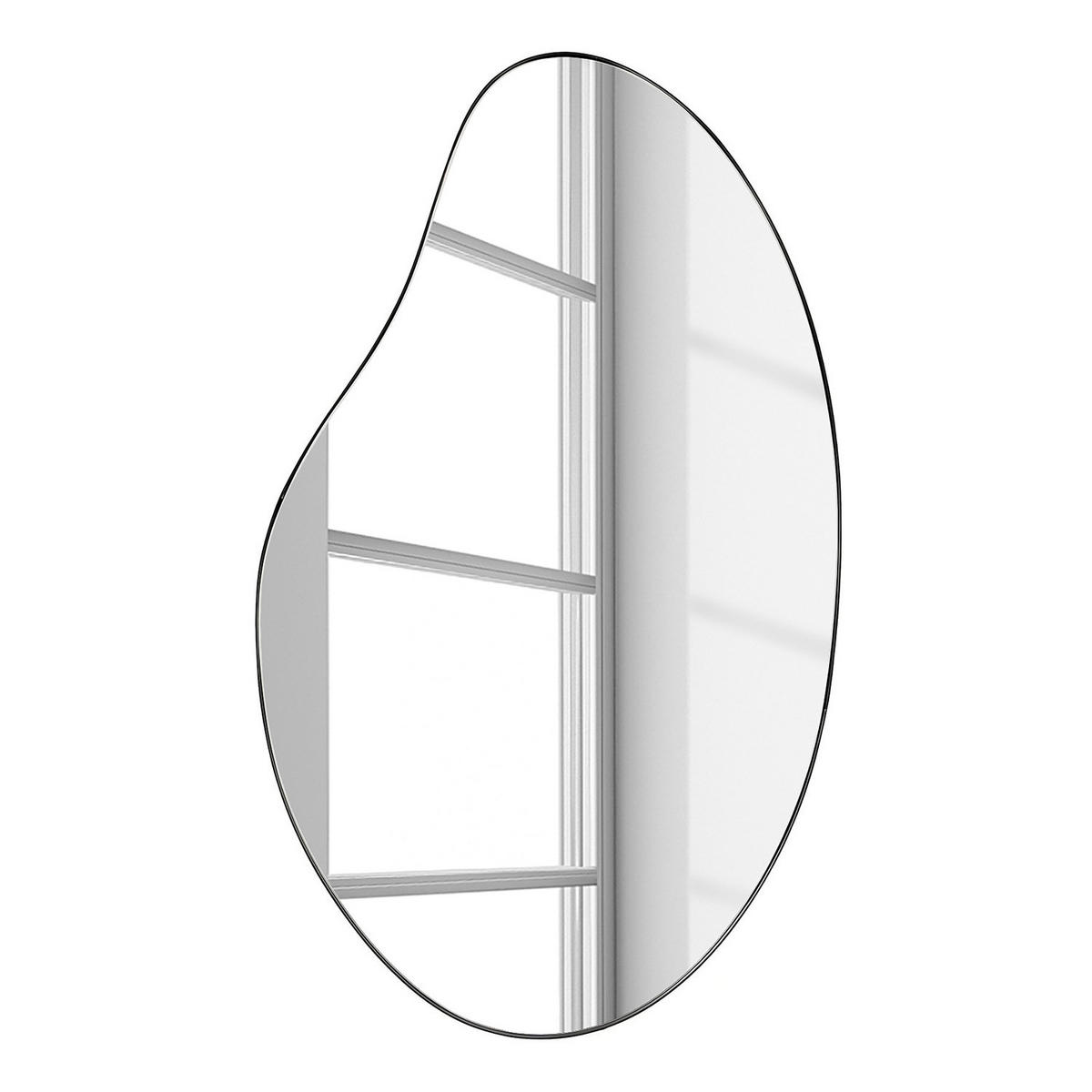 SPIEGEL - Schwarz - Schwarz, Holzwerkstoff/Metall (52/87/2.5cm) - home24