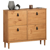 SCHUHKIPPER MIKKA Eiche - Eichefarben, Holz (107/92/25cm) - IDIMEX