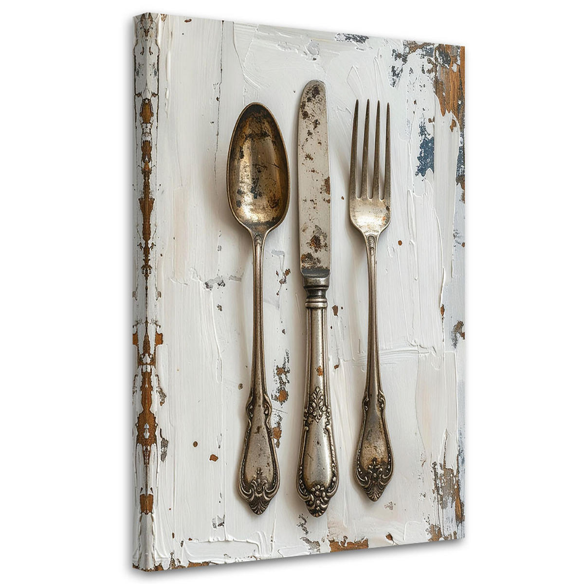 LEINWANDBILD Essen & Trinken 80x120cm - Beige, Textil (80/120cm) - Feeby