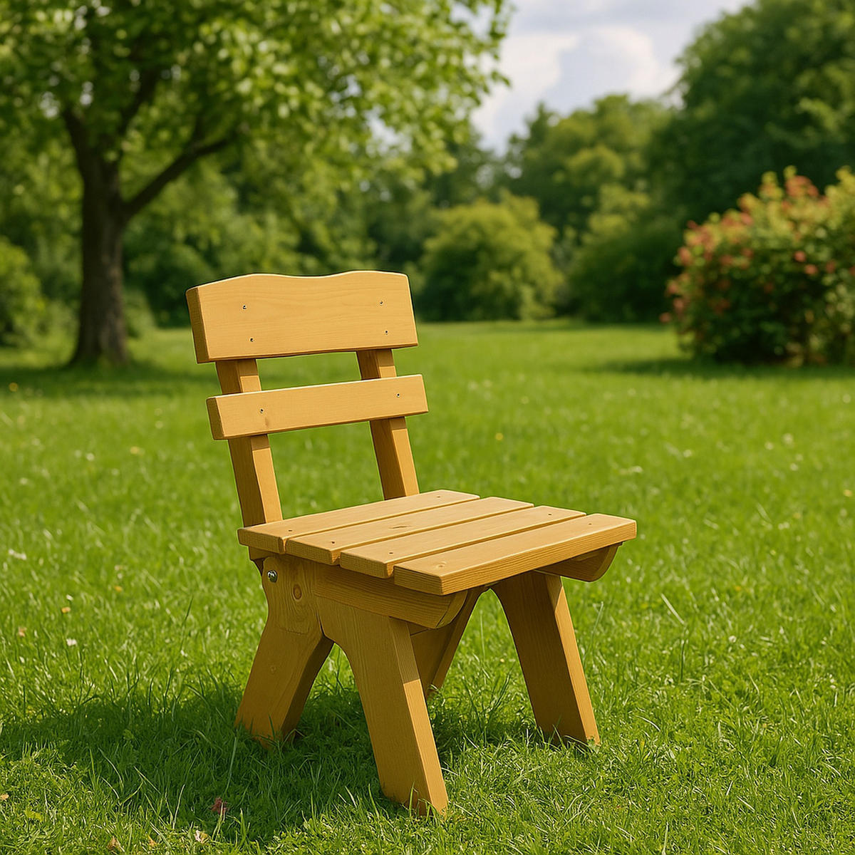 GARTENSTUHL Drieburg aus Kiefer massiv - Braun, Holz (50/82/60cm) - TPFGarden