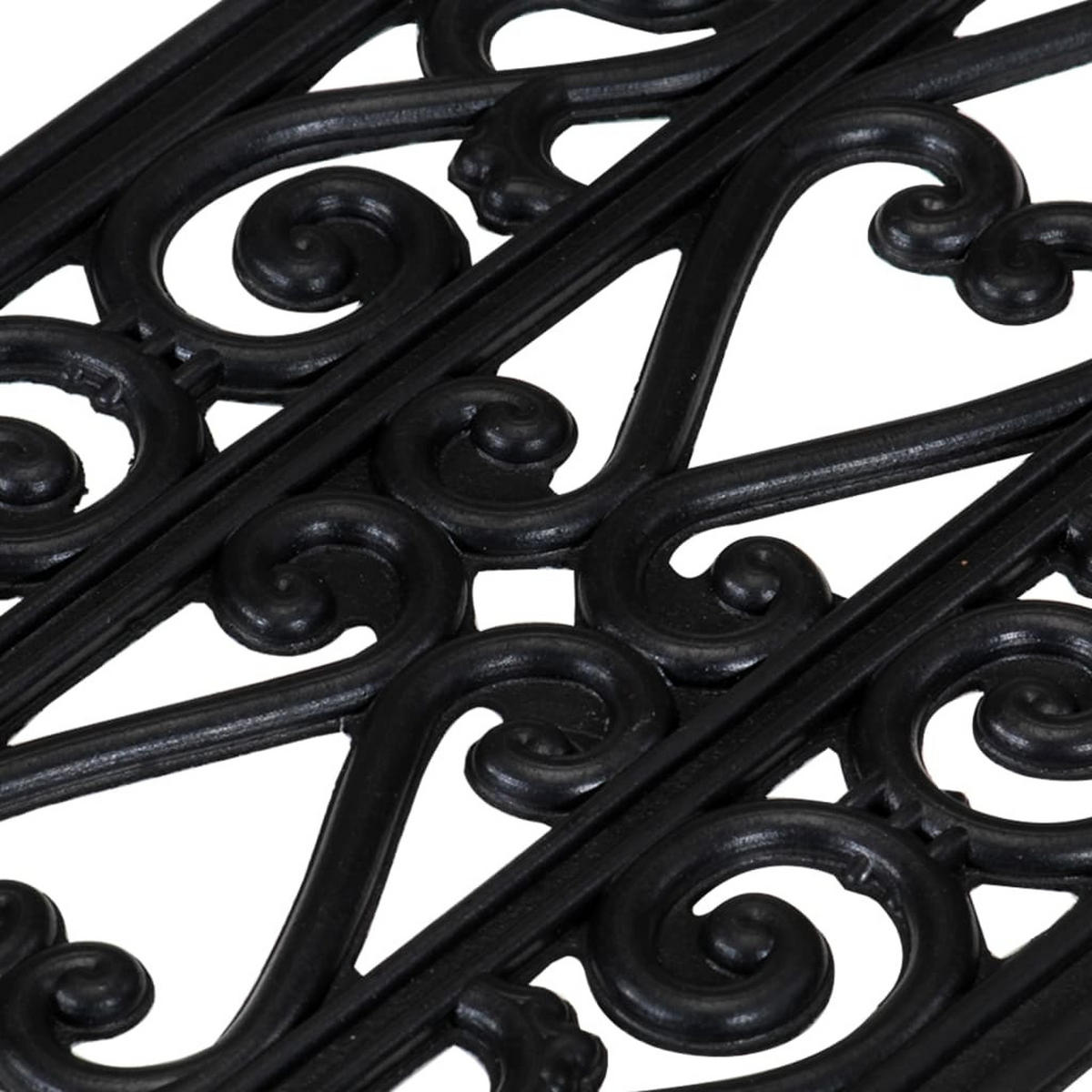 STUFENMATTEN-SET 25/75 cm, aus Gummi, Schwarz, 5er-Set - Schwarz, Kunststoff (75/25/0.4cm) - vidaXL