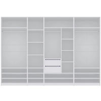 GARDEROBENSCHRANK OFFEN TRES Q/B Weiß 300/206/51 cm - Weiß, Holzwerkstoff (300/206/51cm) - Marmex Möbel