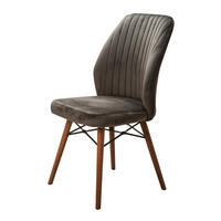 STUHL SAN DIEGO in anthrazit mit Holzbeinen - Anthrazit, Holz/Textil (49/90cm) - Stuhlmann