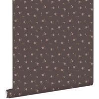 TAPETE Blumenmuster 50 x 900 cm - Lila, Papier (50/0.1cm) - ESTAhome