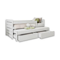 KINDERBETT TED II 90/200 in Weiß - Weiß, Holz/Holzwerkstoff (90/200cm) - Deine Möbel 24