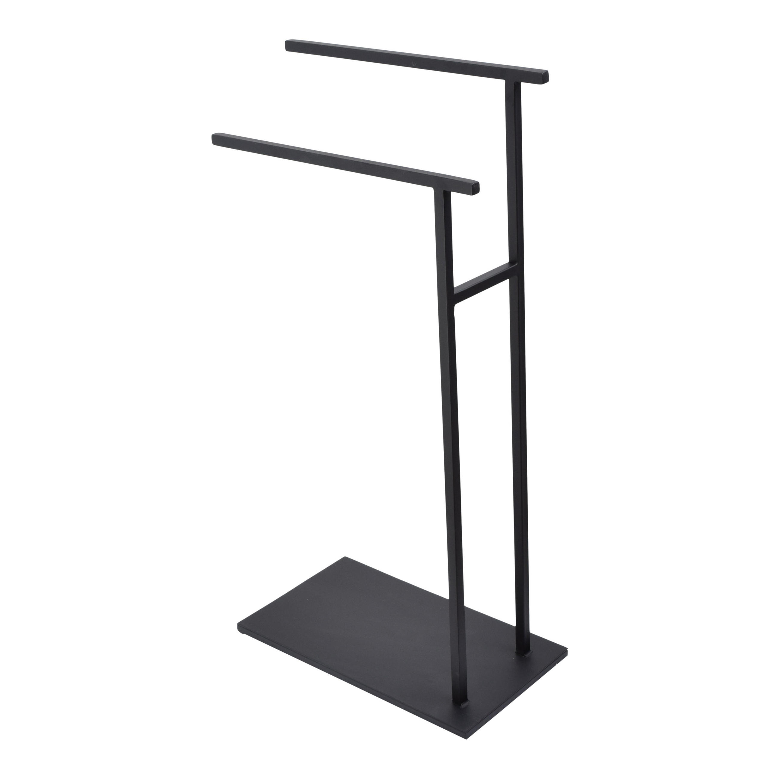 HANDTUCHSTÄNDER Yin Schwarz - Schwarz, Metall (43/85/24cm) - LOFT42