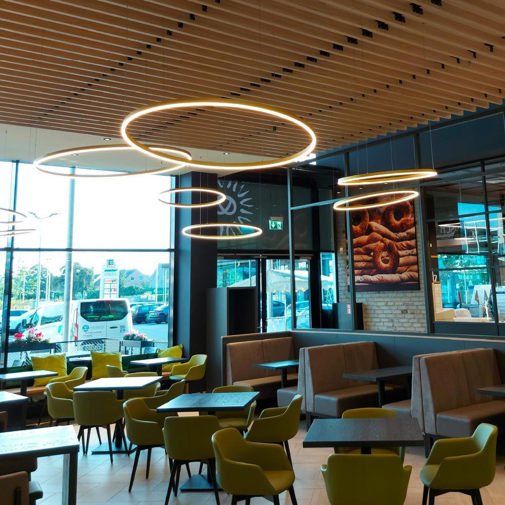 LED-HÄNGELAMPE Ring Alu-Gebürstet Ø 120cm - Alufarben, Metall (120/1.3/3.3cm) - s.luce