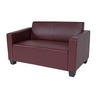 2-SITZER-SOFA Rotbraun - Rotbraun, Textil (136/76/72cm) - MCW