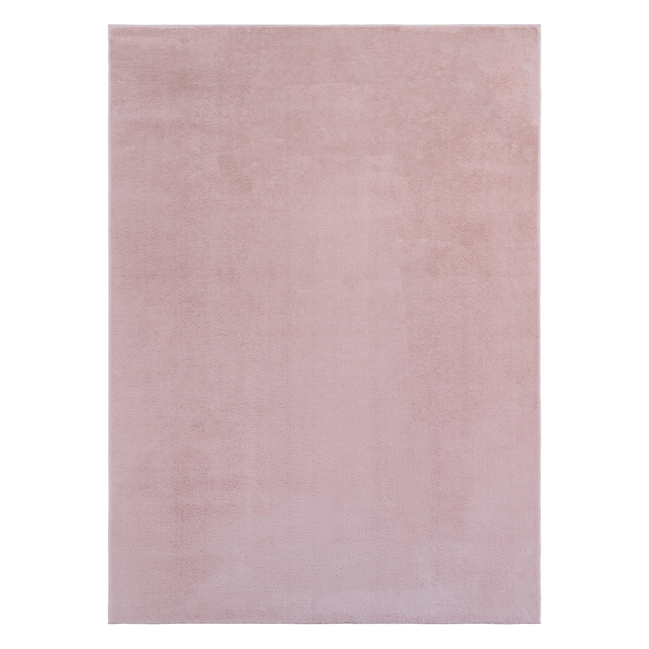 KURZFLORTEPPICH LUMI rosa kuschelweich waschbar 140/200 cm - Rosa, Textil (140/200cm) - Tapiso