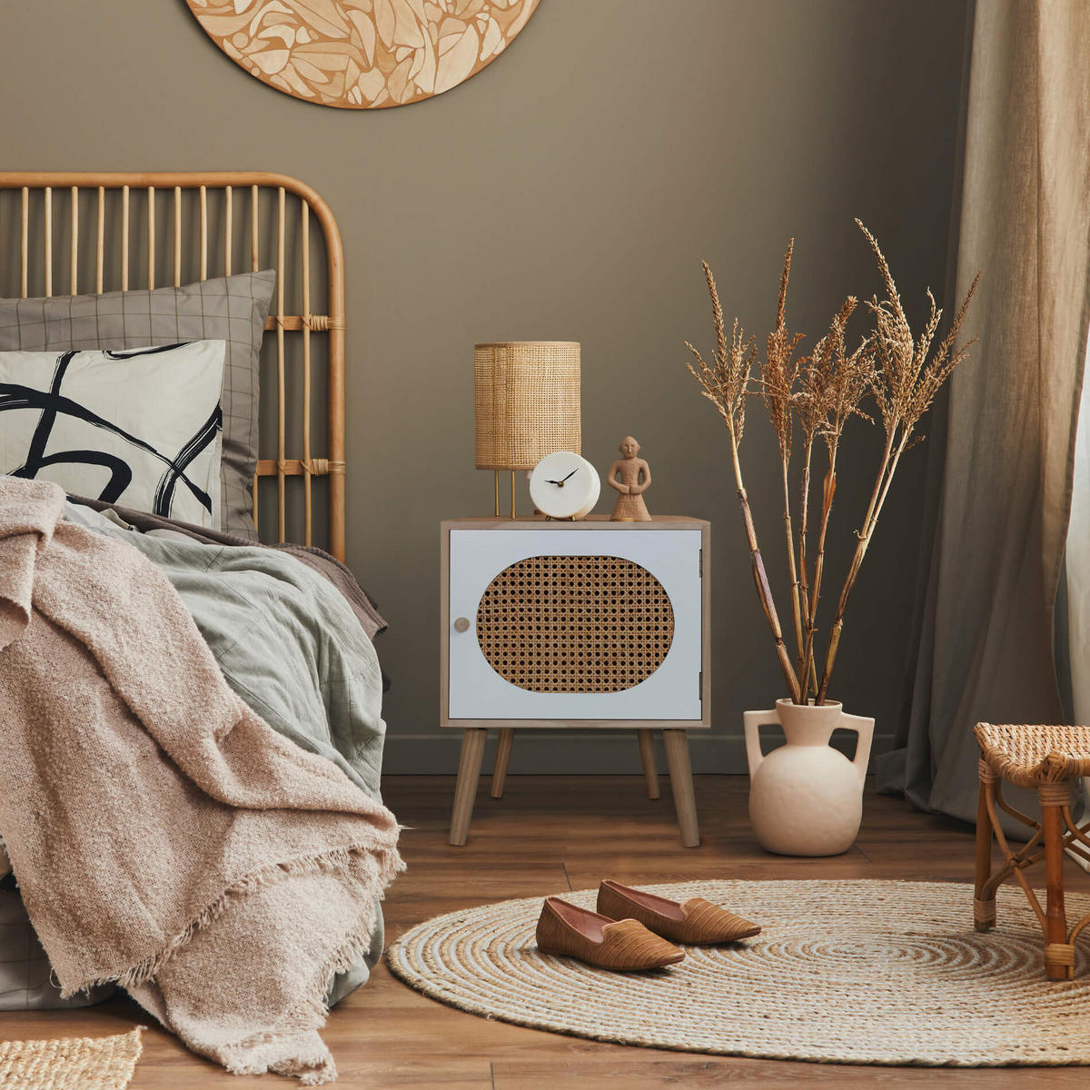 NACHTTISCH Braun 30/42/52 cm - Braun, Holzwerkstoff (30/52/42cm) - Mobili Rebecca