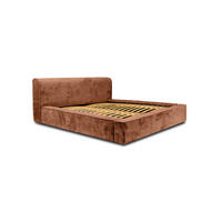 POLSTERBETT aus Polstermaterial Pedrosa 180x200 cm, Braun - Braun, Textil (180/200cm) - Fedve