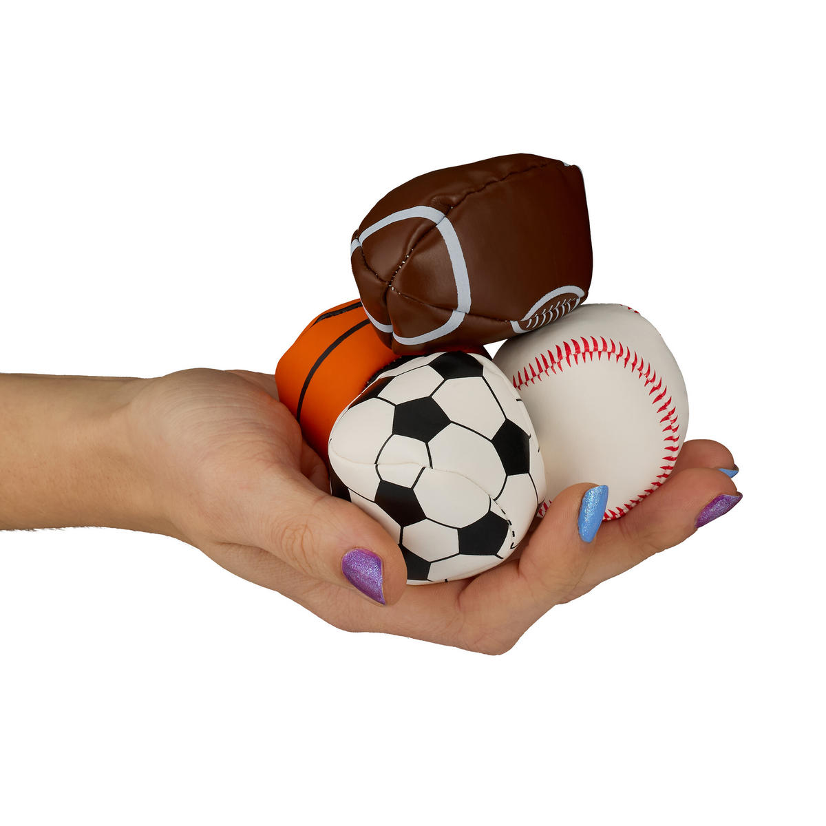 24XJONGLIERBÄLLE - Multicolor, Keramik/Kunststoff (5/5cm) - Relaxdays