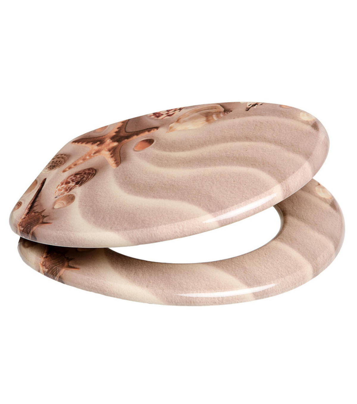 WC-SITZ Sanibel - Braun, Holzwerkstoff (38/6/47cm) - Sanilo